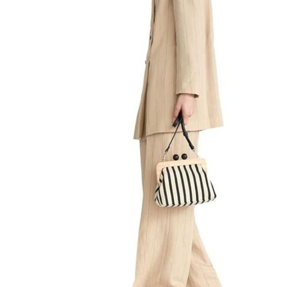 Retro Chic: Canvas ShoulderPpurse - Picture 4 of 6